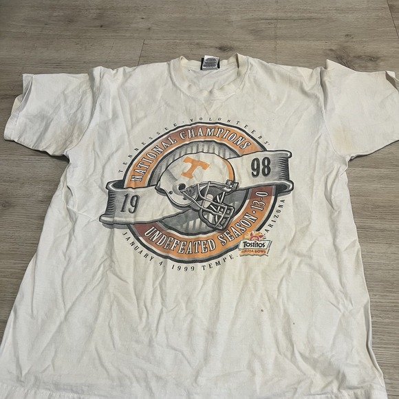 Pro Player Tennessee Volunteers 1998 National Champions T-Shirt Large Vtg Fiesta - Picture 1 of 11